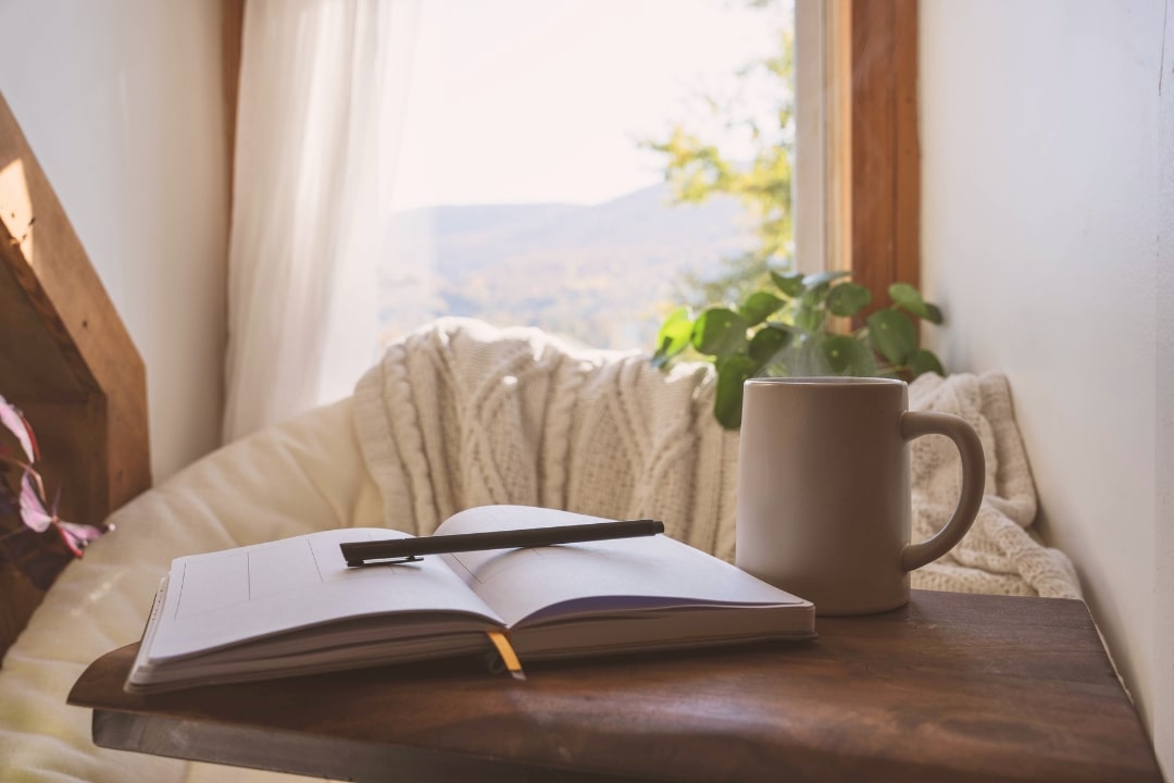 Journaling in gemütlicher Atmosphäre